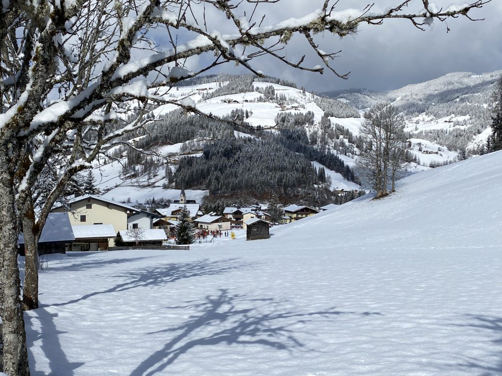 View over Kirchboden in late winter