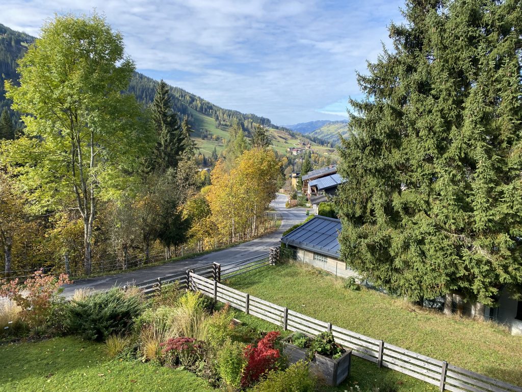 View from the balcony towards west