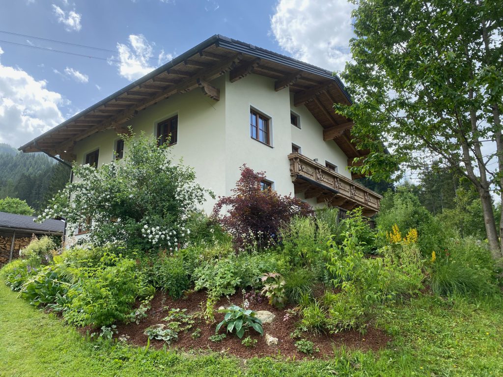 View of the house and the northern woodland garden